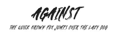 Against by Display Studio — Script Handwritten Font — thumbnail 1
