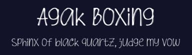 Agak Boxing by Studio Hello Good — Script Handwritten Font — thumbnail 2