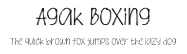 Agak Boxing by Studio Hello Good — Script Handwritten Font — thumbnail 1