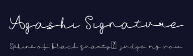 Agashi Signature by Nirmala Graphics — Script Handwritten Font — thumbnail 2