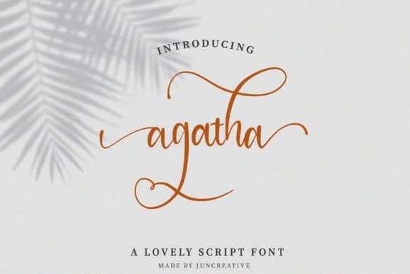 Agatha Font by Juncreative by Juncreative — Script Handwritten Font