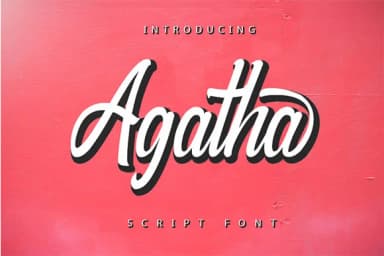 Agatha Font by Justlett by Justlett — Script Handwritten Font — thumbnail 1