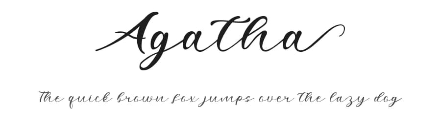 Agatha by Skiiller Studio — Script Handwritten Font
