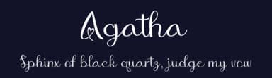 Agatha by Aqeela Studio — Script Handwritten Font — thumbnail 2