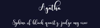 Agatha by Cut Story — Script Handwritten Font — thumbnail 2