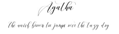 Agatha by Scratchones — Script Handwritten Font — thumbnail 1