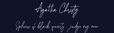 Agatha Christy by Creatype Studio — Script Handwritten Font — thumbnail 2