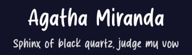 Agatha Miranda by MJType — Script Handwritten Font — thumbnail 2