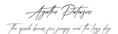 Agatha Paterson by Letterena Studios — Script Handwritten Font — thumbnail 1