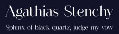 Agathias Stenchy by UI Creative — Serif Font — thumbnail 2