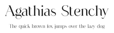 Agathias Stenchy by UI Creative — Serif Font — thumbnail 1