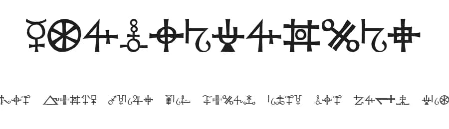 Agathodaimon by Andrew D. Taylor — Dingbats Font