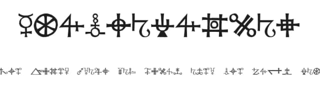 Agathodaimon by Andrew D. Taylor — Dingbats Font