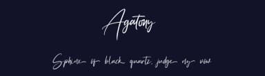 Agatony by StringLabs Creative Studio — Script Handwritten Font — thumbnail 2