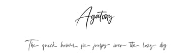 Agatony by StringLabs Creative Studio — Script Handwritten Font — thumbnail 1