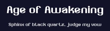 Age of Awakening by weknow — Sans Serif Font — thumbnail 2