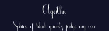 Ageitha by Alif Ryan Zulfikar — Script Handwritten Font — thumbnail 2