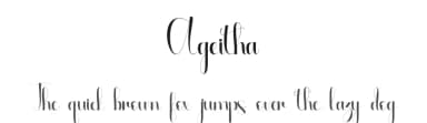 Ageitha by Alif Ryan Zulfikar — Script Handwritten Font — thumbnail 1