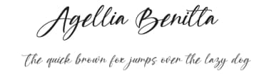 Agellia Benitta by Scratchones — Script Handwritten Font — thumbnail 1