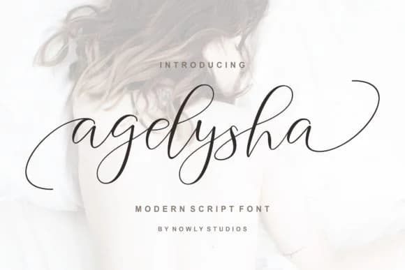 Agelysha Script Font by nowlystudios — Script Handwritten Font — preview 1