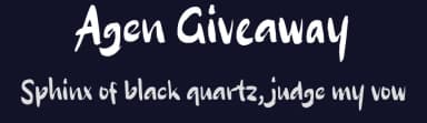 Agen Giveaway by wepfont.com — Script Handwritten Font — thumbnail 2