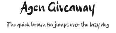 Agen Giveaway by wepfont.com — Script Handwritten Font — thumbnail 1