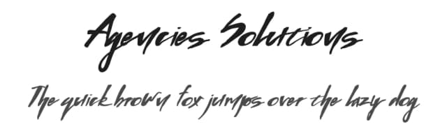Agencies Solutions by 177Studio — Script Handwritten Font