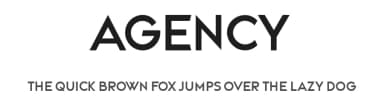 Agency by Vladimir Nikolic — Sans Serif Font — thumbnail 1