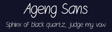 Ageng Sans by Magang Letterhend — Script Handwritten Font — thumbnail 2