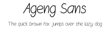 Ageng Sans by Magang Letterhend — Script Handwritten Font — thumbnail 1