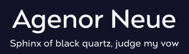 Agenor Neue by Deepak Dogra — Sans Serif Font — thumbnail 2