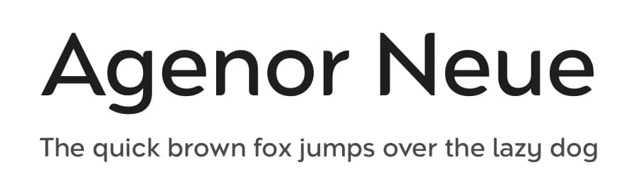 Agenor Neue by Deepak Dogra — Sans Serif Font