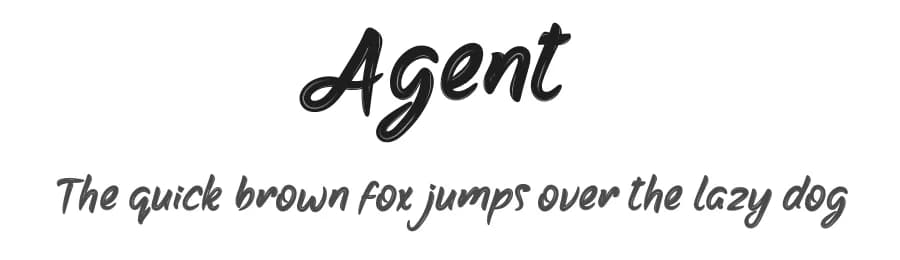Agent by productype.com — Script Handwritten Font