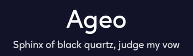 Ageo by Eko Bimantara — Sans Serif Font — thumbnail 2