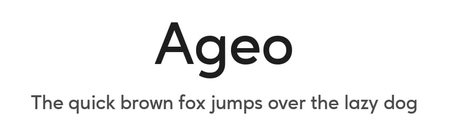 Ageo by Eko Bimantara — Sans Serif Font