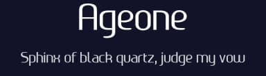 Ageone by Benoît Sjöholm — Sans Serif Font — thumbnail 2