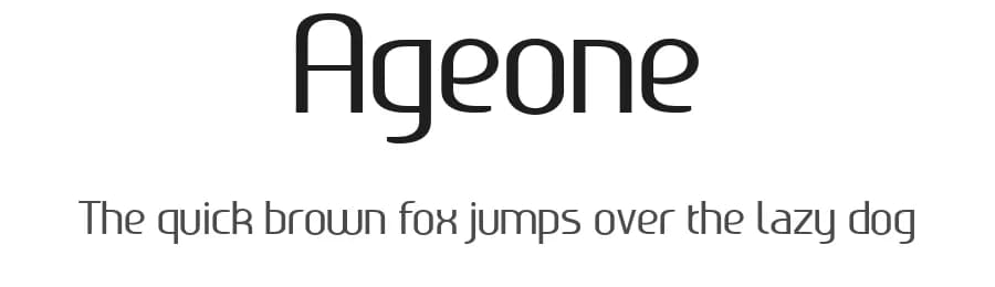 Ageone by Benoît Sjöholm — Sans Serif Font