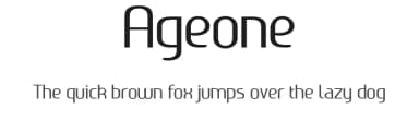 Ageone by Benoît Sjöholm — Sans Serif Font — thumbnail 1