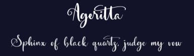 Ageritta by Denny Subagja — Script Handwritten Font — thumbnail 2