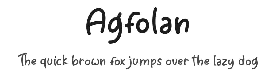 Agfolan by Attype Studio — Script Handwritten Font