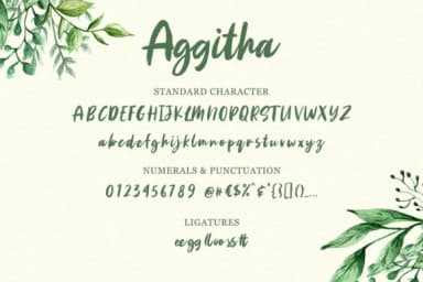 Aggitha Font by Weape Design — Script Handwritten Font — thumbnail 5