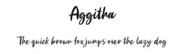 Aggitha by Weape Studio — Script Handwritten Font — thumbnail 1