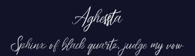 Aghessta by Riki — Script Handwritten Font — thumbnail 2