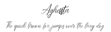 Aghessta by Riki — Script Handwritten Font — thumbnail 1