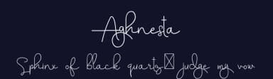 Aghnesta by Edric Studio — Script Handwritten Font — thumbnail 2