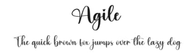 Agile by Scratchones — Script Handwritten Font — thumbnail 1