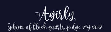 Agirly by Absonstype Studio — Script Handwritten Font — thumbnail 2