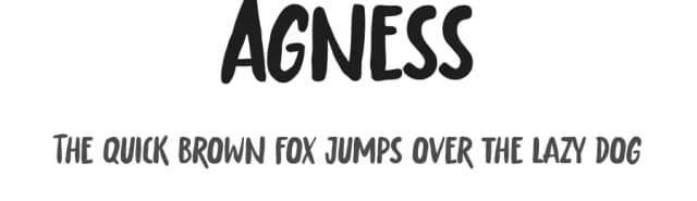 Agness by Gassstype — Script Handwritten Font