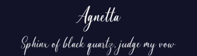 Agnetta by Graphue — Script Handwritten Font — thumbnail 2