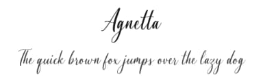 Agnetta by Graphue — Script Handwritten Font — thumbnail 1